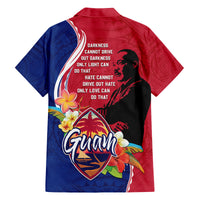 Guam Martin Luther King Jr Day Family Matching Off Shoulder Long Sleeve Dress and Hawaiian Shirt LT05 - Polynesian Pride