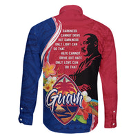 Guam Martin Luther King Jr Day Family Matching Off Shoulder Long Sleeve Dress and Hawaiian Shirt LT05 - Polynesian Pride