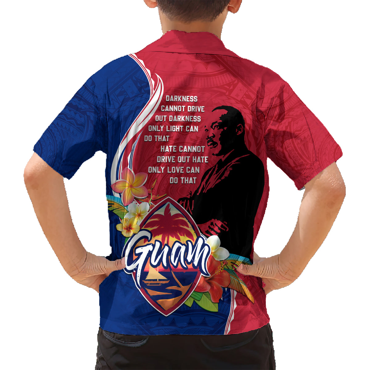 Guam Martin Luther King Jr Day Kid Hawaiian Shirt LT05 - Polynesian Pride