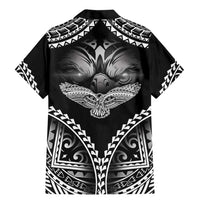 Hawaiian Hawk Family Matching Mermaid Dress and Hawaiian Shirt Polynesian Pattern Style