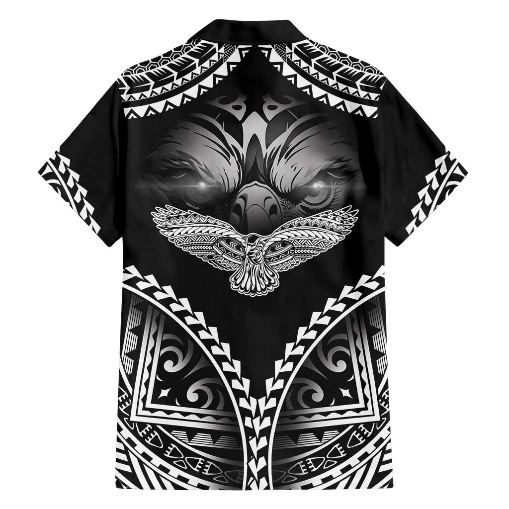 Hawaiian Hawk Family Matching Puletasi and Hawaiian Shirt Polynesian Pattern Style