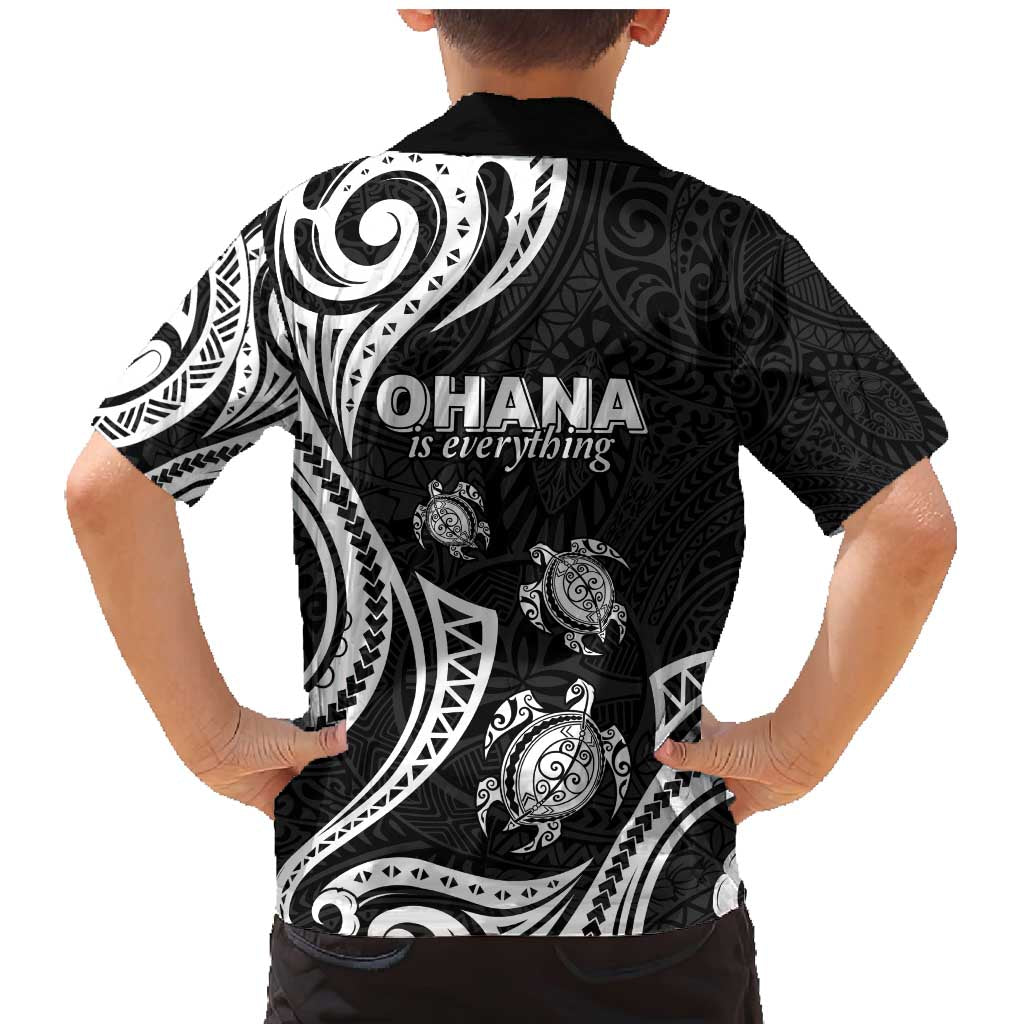 Hawaii Ohana Means Family Family Matching Mermaid Dress and Hawaiian Shirt Sea Turtle Polynesian Style LT05 - Polynesian Pride