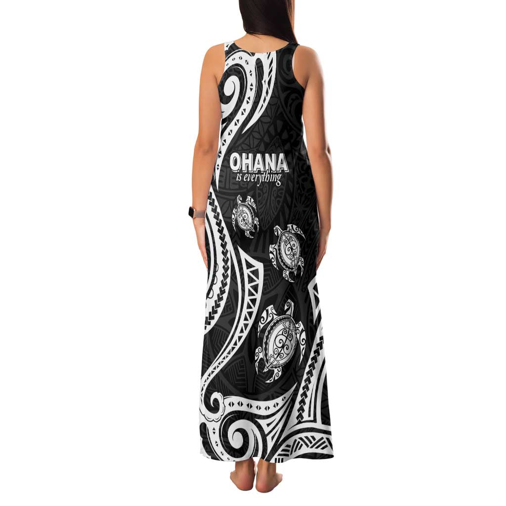 Hawaii Ohana Means Family Family Matching Tank Maxi Dress and Hawaiian Shirt Sea Turtle Polynesian Style LT05 - Polynesian Pride