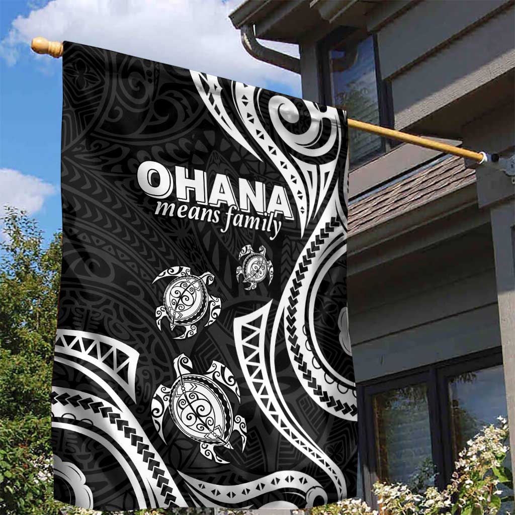 Hawaii Ohana Means Family Garden Flag Sea Turtle Polynesian Style LT05 - Polynesian Pride