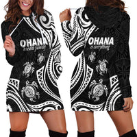 Hawaii Ohana Means Family Hoodie Dress Sea Turtle Polynesian Style LT05 - Polynesian Pride