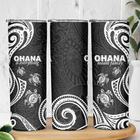 Hawaii Ohana Means Family Skinny Tumbler Sea Turtle Polynesian Style LT05 - Polynesian Pride