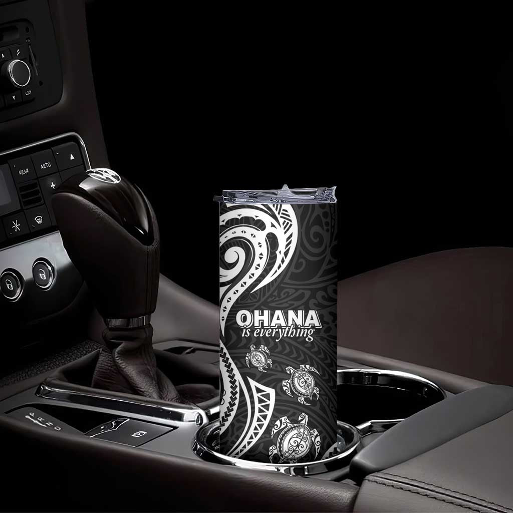 Hawaii Ohana Means Family Skinny Tumbler Sea Turtle Polynesian Style LT05 - Polynesian Pride