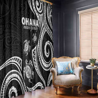Hawaii Ohana Means Family Window Curtain Sea Turtle Polynesian Style LT05 - Polynesian Pride