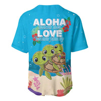 Ohana Hawaii Baseball Jersey Kawaii Family Turtle LT05 - Polynesian Pride