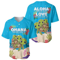 Ohana Hawaii Baseball Jersey Kawaii Family Turtle LT05 - Polynesian Pride