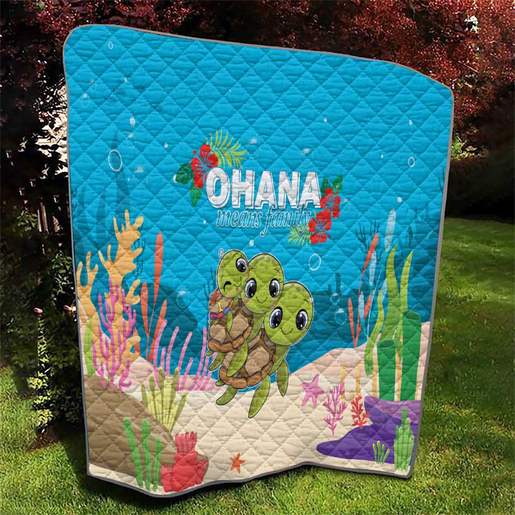 Ohana Hawaii Quilt Kawaii Family Turtle LT05 - Polynesian Pride