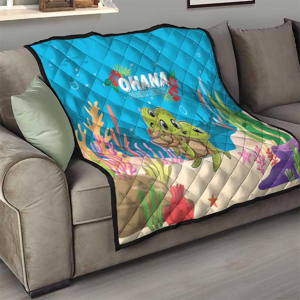 Ohana Hawaii Quilt Kawaii Family Turtle LT05 - Polynesian Pride