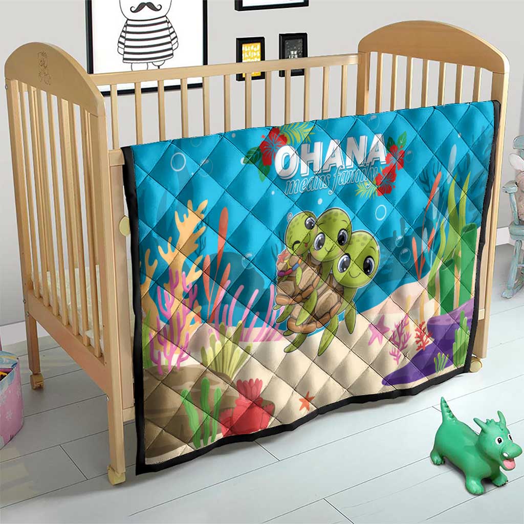Ohana Hawaii Quilt Kawaii Family Turtle LT05 - Polynesian Pride