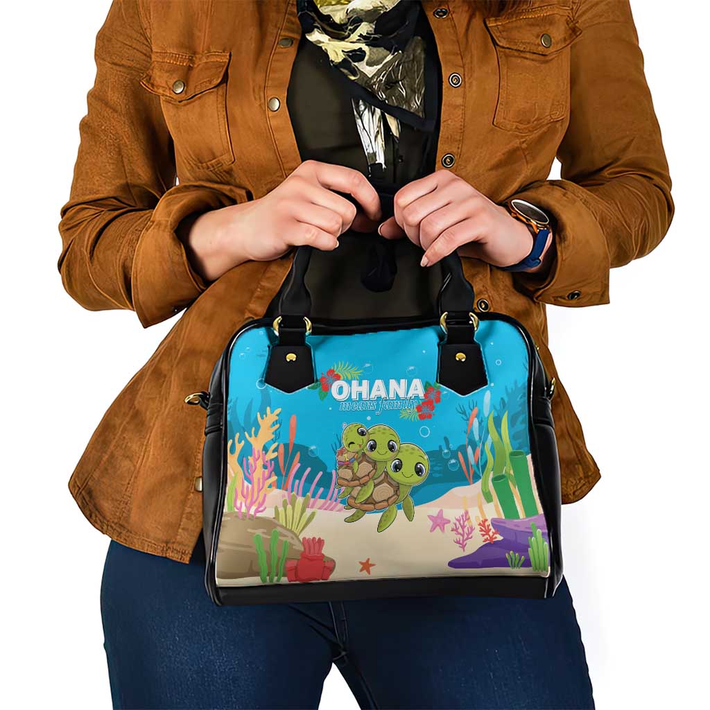 Ohana Hawaii Shoulder Handbag Kawaii Family Turtle LT05 - Polynesian Pride