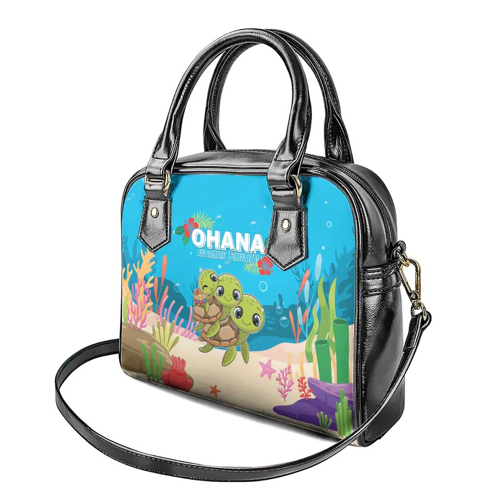Ohana Hawaii Shoulder Handbag Kawaii Family Turtle LT05 - Polynesian Pride