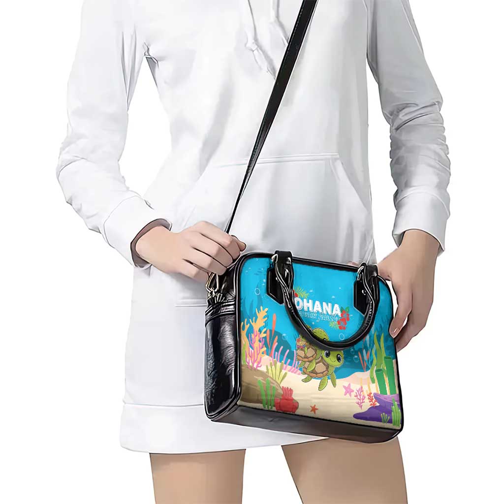 Ohana Hawaii Shoulder Handbag Kawaii Family Turtle LT05 - Polynesian Pride