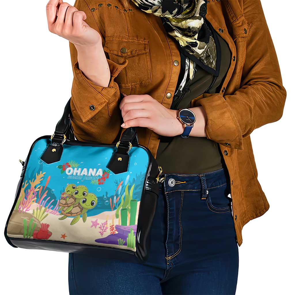Ohana Hawaii Shoulder Handbag Kawaii Family Turtle LT05 - Polynesian Pride
