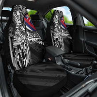 Hawaii King Flag Car Seat Cover Hawaiian Maile Lei LT05 One Size Black - Polynesian Pride