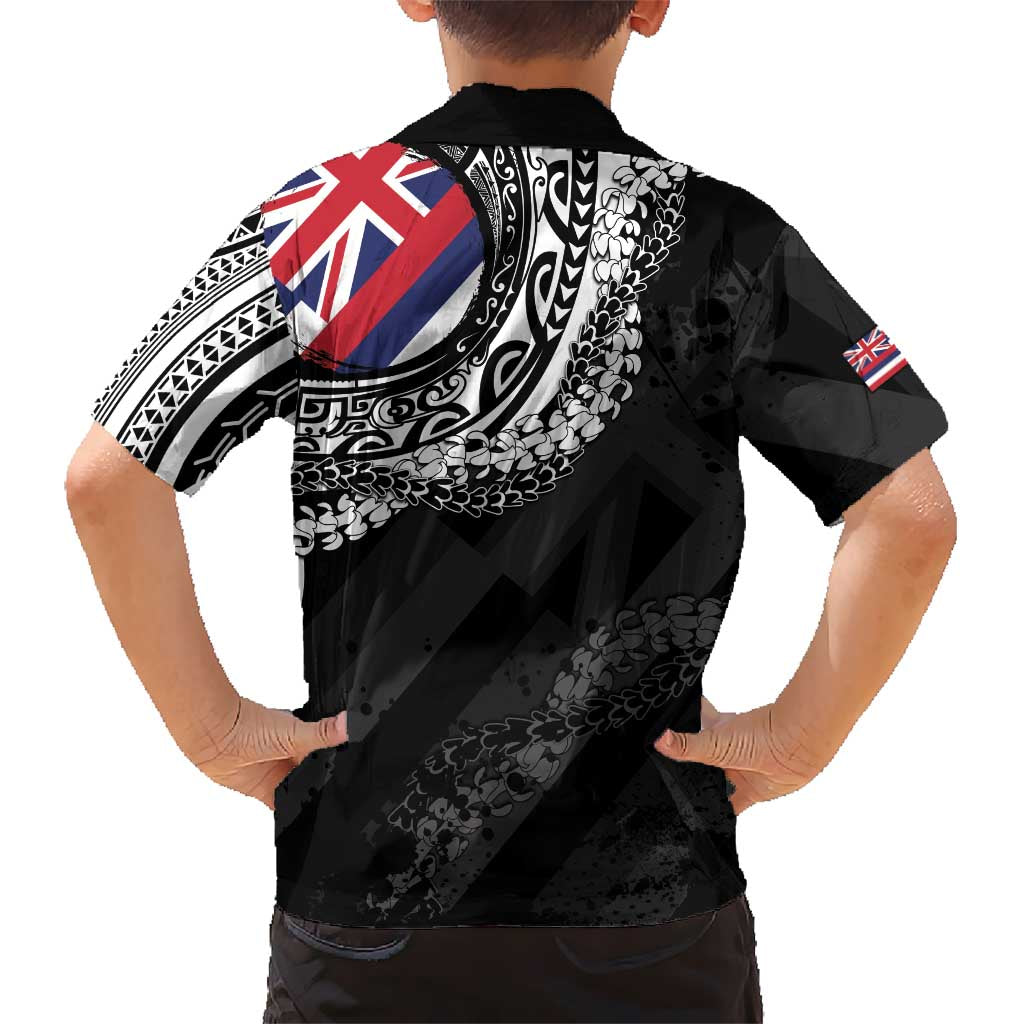 Hawaii King Flag Family Matching Mermaid Dress and Hawaiian Shirt Hawaiian Maile Lei LT05 - Polynesian Pride