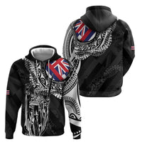 Hawaii King Flag Hoodie Hawaiian Maile Lei LT05 - Polynesian Pride