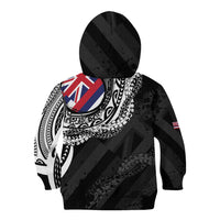 Hawaii King Flag Kid Hoodie Hawaiian Maile Lei LT05 - Polynesian Pride