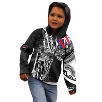 Hawaii King Flag Kid Hoodie Hawaiian Maile Lei LT05 - Polynesian Pride