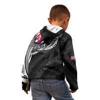 Hawaii King Flag Kid Hoodie Hawaiian Maile Lei LT05 - Polynesian Pride