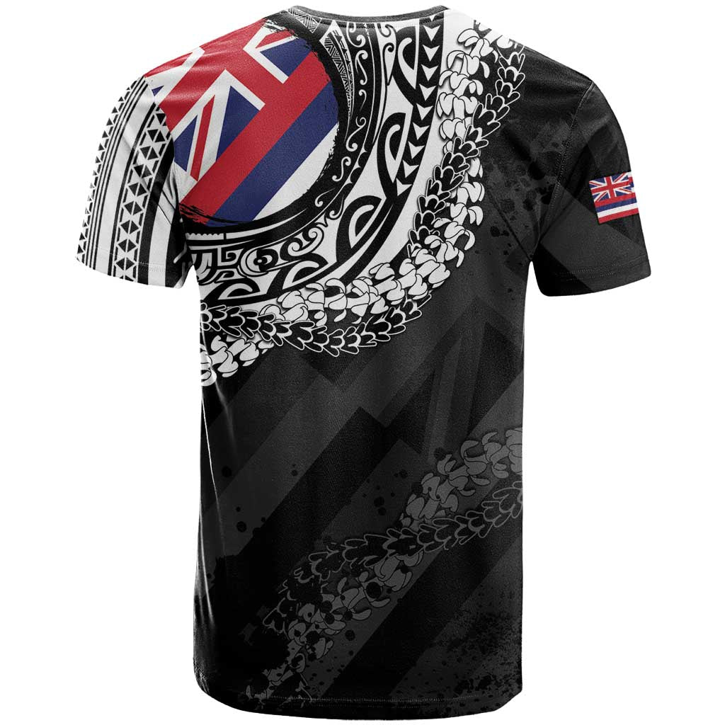 Hawaii King Flag T Shirt Hawaiian Maile Lei LT05 - Polynesian Pride