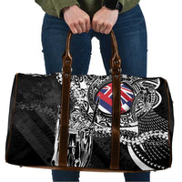 Hawaii King Flag Travel Bag Hawaiian Maile Lei LT05 Black - Polynesian Pride