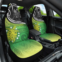 New Zealand Cook Islands Car Seat Cover Maori Tiki With Circle Stars Turtle LT05 One Size Multicolor - Polynesian Pride