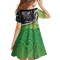 Personalised New Zealand Cook Islands Family Matching Mermaid Dress and Hawaiian Shirt Maori Tiki With Circle Stars Turtle LT05 - Polynesian Pride