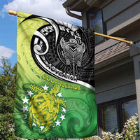 New Zealand Cook Islands Garden Flag Maori Tiki With Circle Stars Turtle LT05 - Polynesian Pride