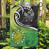 New Zealand Cook Islands Garden Flag Maori Tiki With Circle Stars Turtle LT05 Garden Flag Multicolor - Polynesian Pride