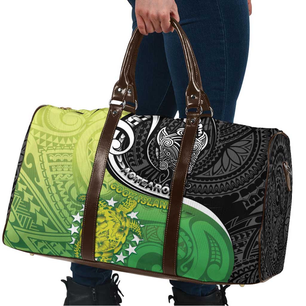 New Zealand Cook Islands Travel Bag Maori Tiki With Circle Stars Turtle LT05 - Polynesian Pride