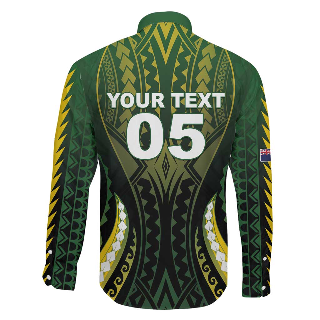 Custom Cook Islands Rugby Family Matching Off Shoulder Short Dress and Hawaiian Shirt Unique Style Black Version LT05 - Polynesian Pride