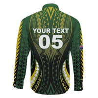 Custom Cook Islands Rugby Family Matching Short Sleeve Bodycon Dress and Hawaiian Shirt Unique Style Black Version LT05 - Polynesian Pride