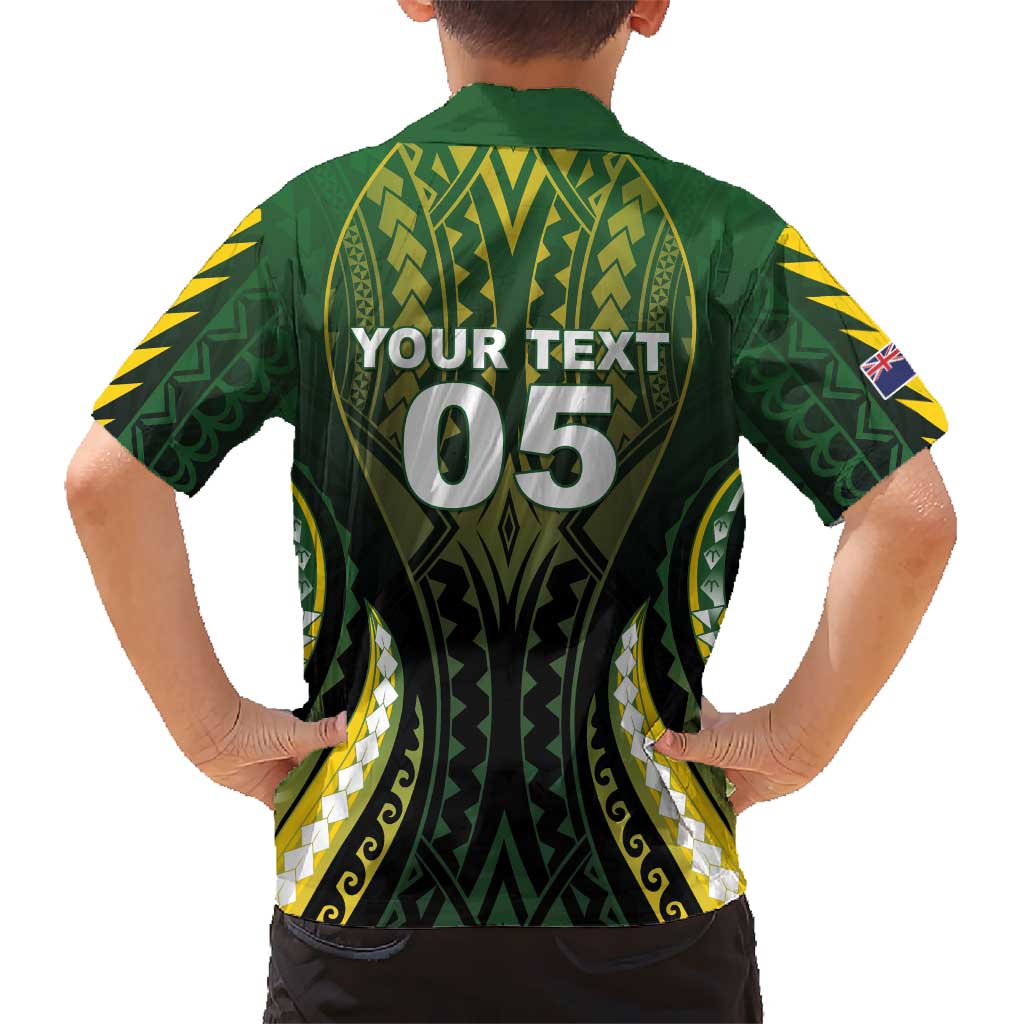 Custom Cook Islands Rugby Family Matching Summer Maxi Dress and Hawaiian Shirt Unique Style Black Version LT05 - Polynesian Pride