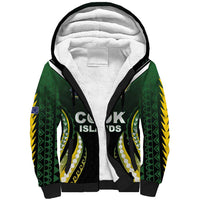 Custom Cook Islands Rugby Sherpa Hoodie Unique Style Black Version LT05 Unisex Black - Polynesian Pride
