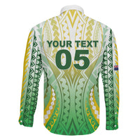Custom Cook Islands Rugby Family Matching Mermaid Dress and Hawaiian Shirt Unique Style White Version LT05 - Polynesian Pride