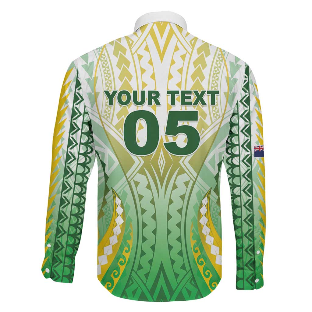 Custom Cook Islands Rugby Family Matching Off Shoulder Short Dress and Hawaiian Shirt Unique Style White Version LT05 - Polynesian Pride