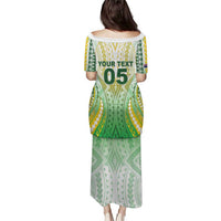 Custom Cook Islands Rugby Family Matching Puletasi and Hawaiian Shirt Unique Style White Version - Polynesian Pride