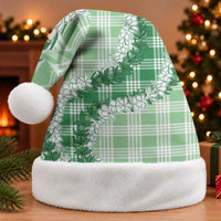 Green Hawaii Palaka Christmas Santa Hat Hawaiian Honohono Lei LT05 Without Fur Green - Polynesian Pride
