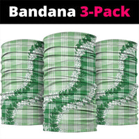 Green Hawaii Palaka Neck Gaiter Hawaiian Honohono Lei