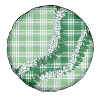 Green Hawaii Palaka Spare Tire Cover Hawaiian Honohono Lei