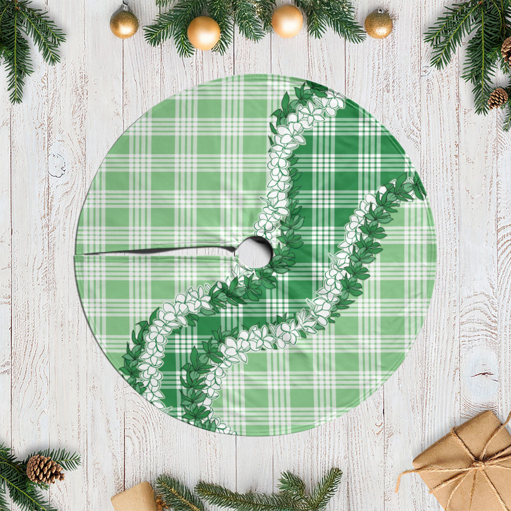 Green Hawaii Palaka Tree Skirt Hawaiian Honohono Lei LT05 Casual Green - Polynesian Pride