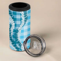 Blue Hawaii Palaka 4 in 1 Can Cooler Tumbler Hawaiian Honohono Lei LT05 - Polynesian Pride