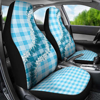 Blue Hawaii Palaka Car Seat Cover Hawaiian Honohono Lei LT05 - Polynesian Pride