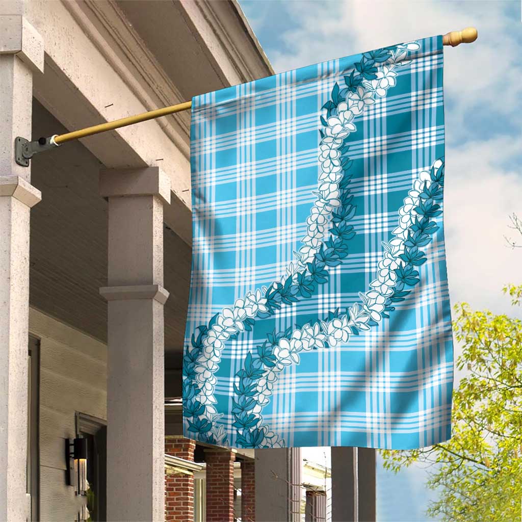 Blue Hawaii Palaka Garden Flag Hawaiian Honohono Lei