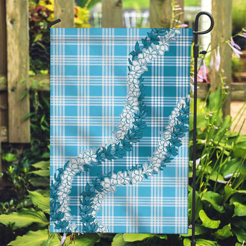 Blue Hawaii Palaka Garden Flag Hawaiian Honohono Lei