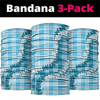 Blue Hawaii Palaka Neck Gaiter Hawaiian Honohono Lei LT05 package One Size: 25*50cm Blue - Polynesian Pride